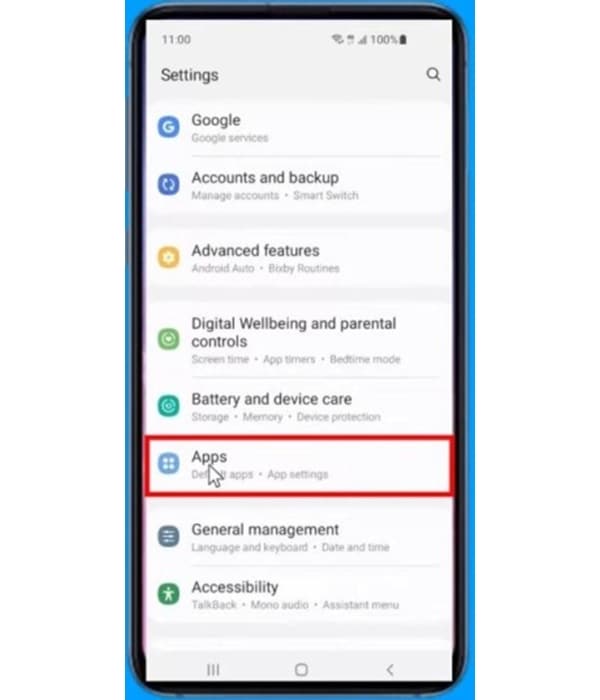 manage the app settings on Google Play