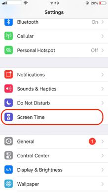 Screen time