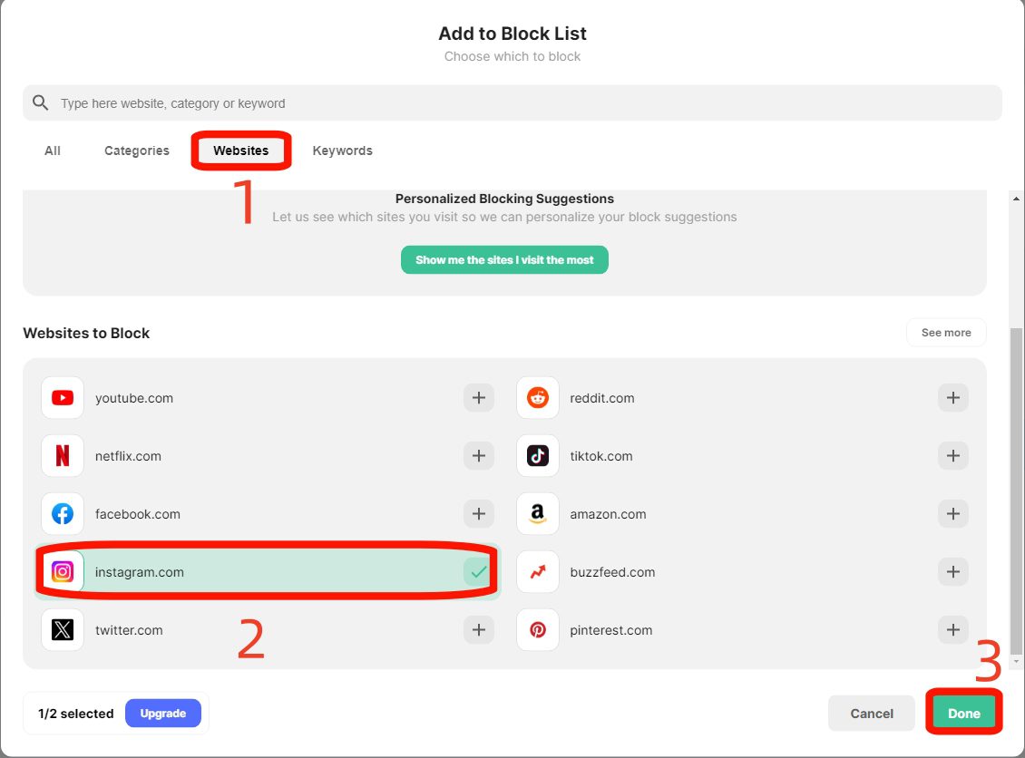 Rozšíření BlockSite