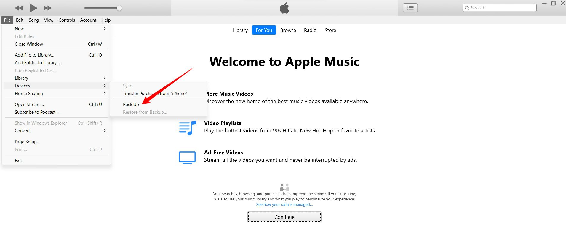 iTunes 備份