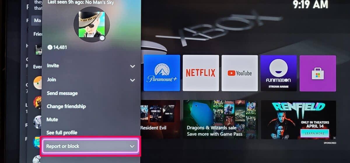 come sbloccare qualcuno su Xbox: fai clic su 