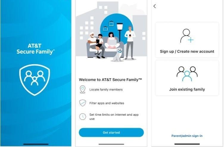 Regístrate en la aplicación AT&amp;T Secure Family