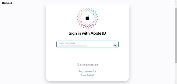 如何在谷歌地圖上追蹤手機 - 在 iCloud 上使用 Apple ID 登錄