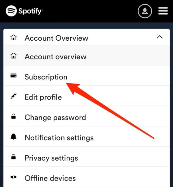 Cómo bloquear en Spotify- Suscripción