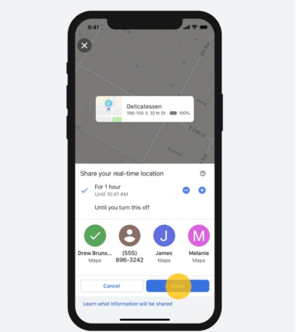 How To Share Location On Google Maps On IPhone Or Android 
