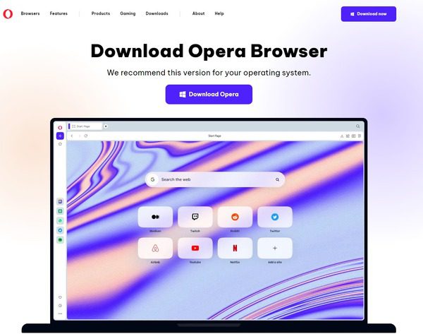 nonaktifkan pemblokir pop-up di Opera