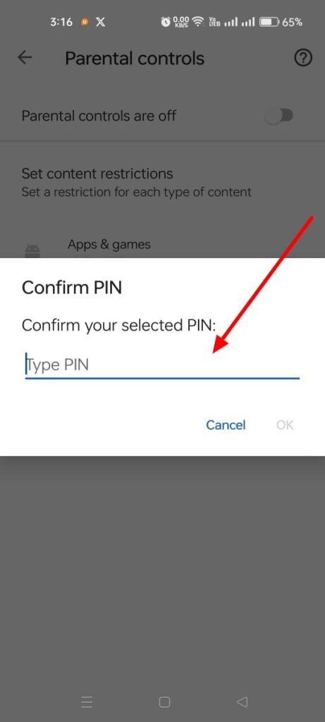 Create a PIN