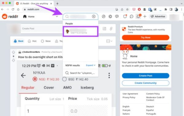 memblokir seseorang di Reddit di PC