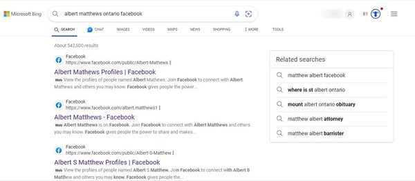 Facebook search by name and location without login