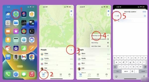 chia sẻ vị trí với ứng dụng Find My