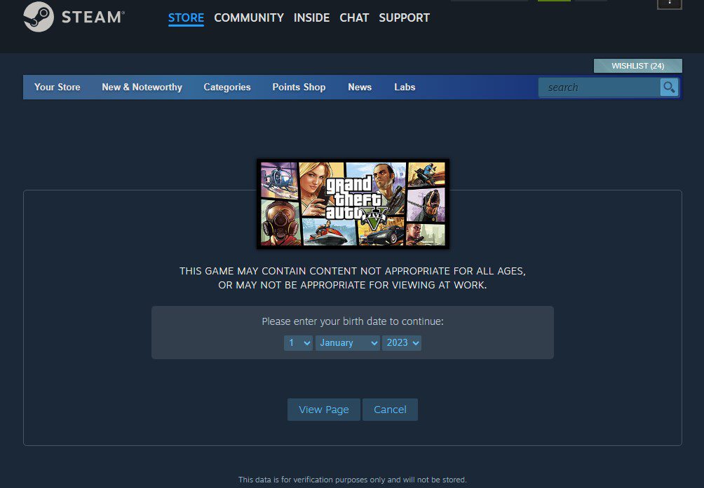 STEAM website