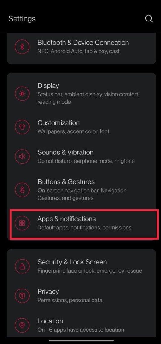 How to find hidden apps - Apps notifications