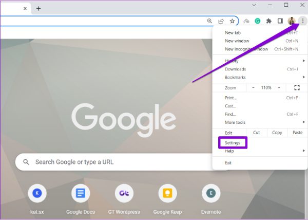 vypněte poloha Google v Chrome na PC