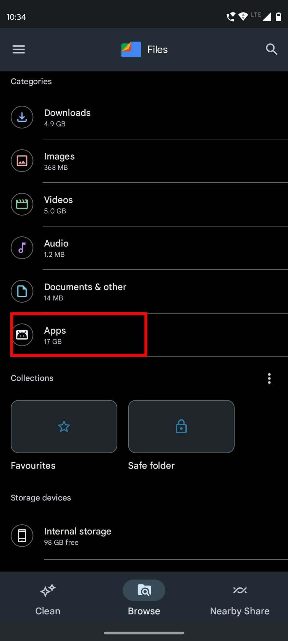 How to find hidden apps - Files app