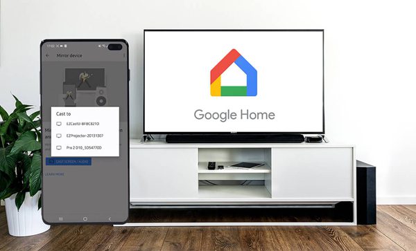 Zrcadlová aplikace Google Home