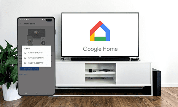 Google Home mirror app