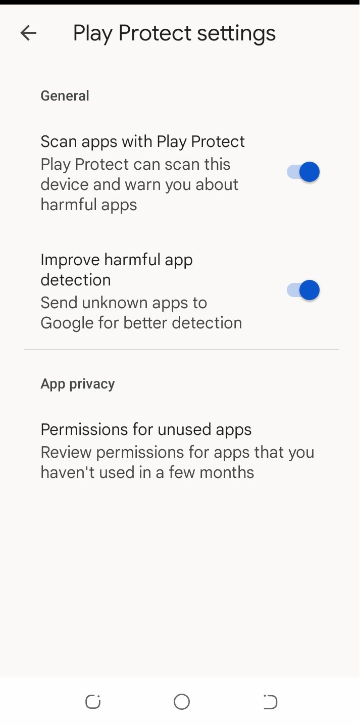 Scan apps with Play Protect