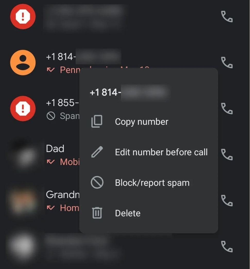 How to block restricted calls -Through default app
