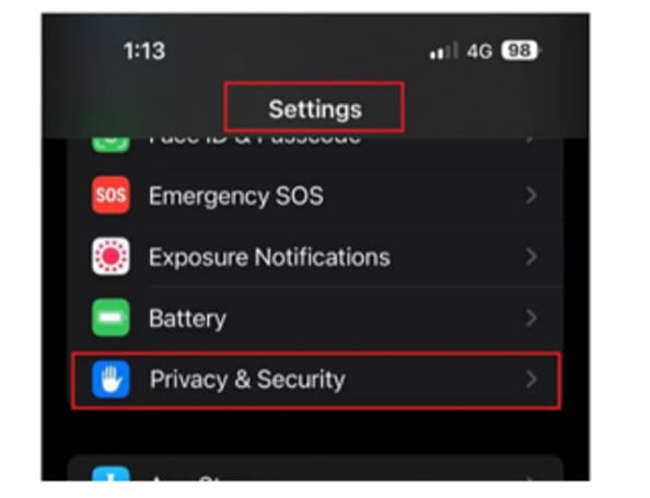 Settings app