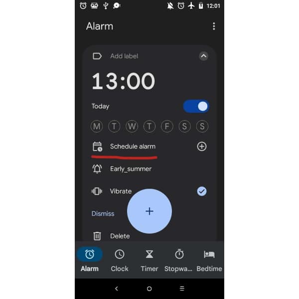 Programar alarma