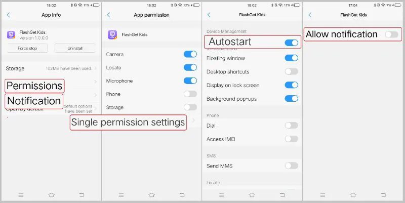 permission and notification
