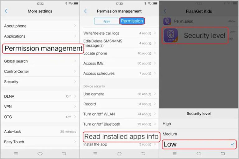 How to keep FlashGet Kids app running in background on vivo?