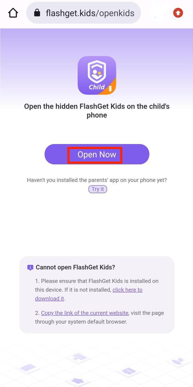 open hidden flashget kids