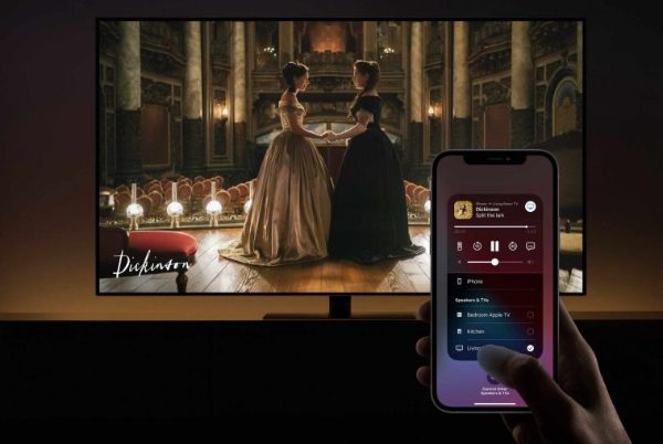 layar mencerminkan iPhone ke TV