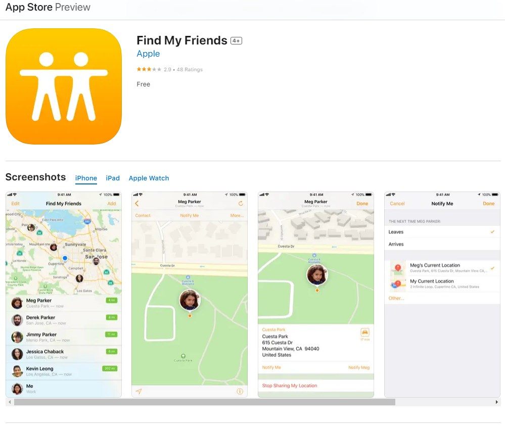 Find My Friends to spy on iPhone without Apple ID and password