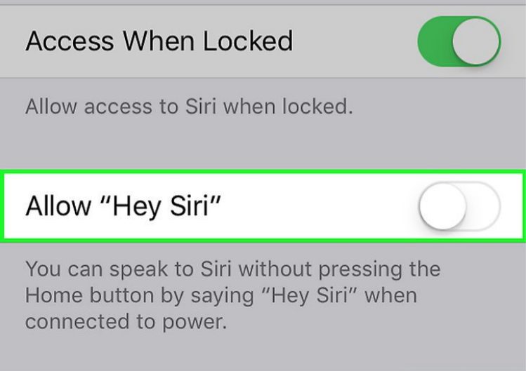 Разрешить, привет, Siri