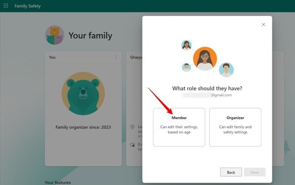 Microsoft Family Safety-inställning 3