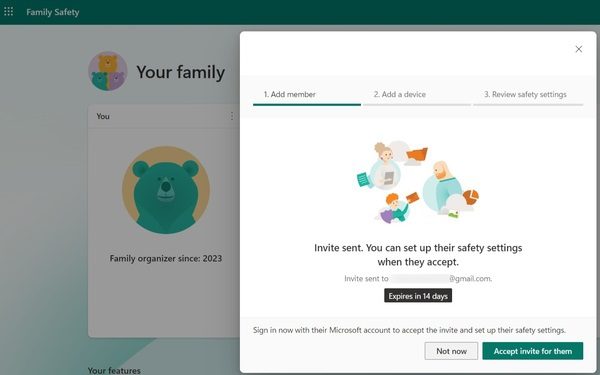 Postavka Microsoft Family Safety 4