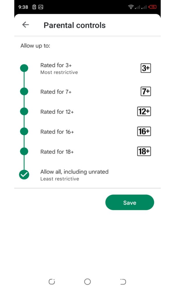 Set age and time limits