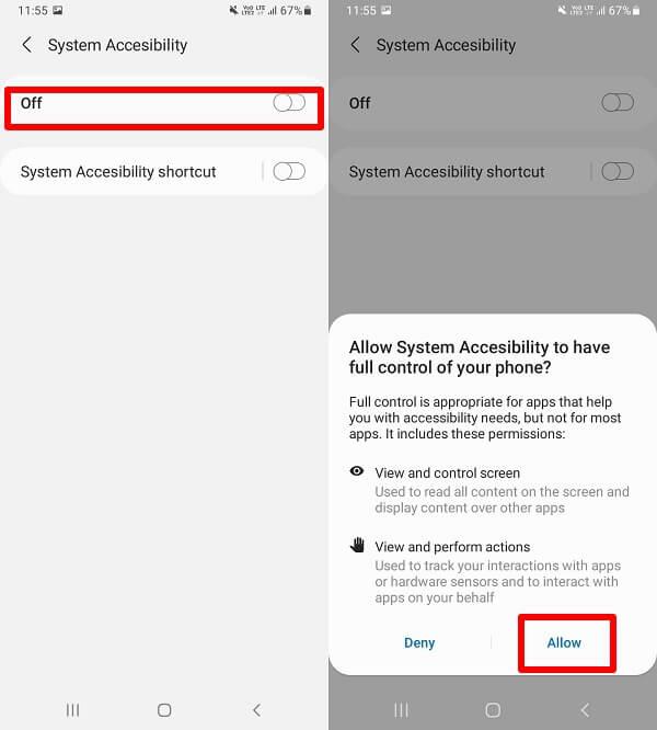 System Accessibility