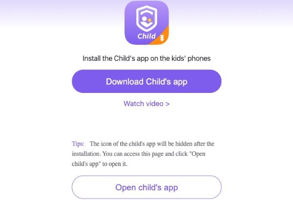 Applicazione FlashGet Kids per bambini