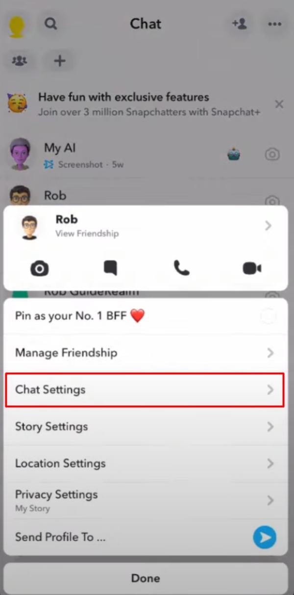 chat settings