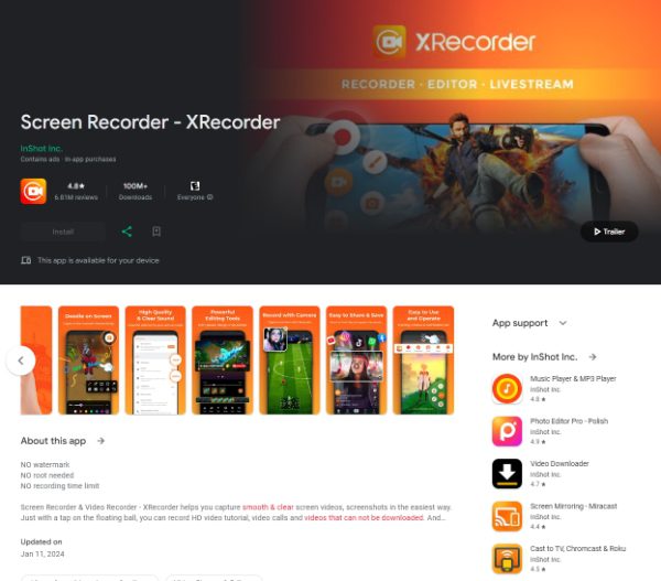 Top picks the best screen recording app for android