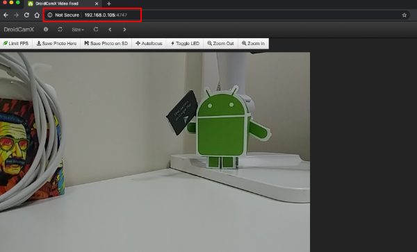 μετατρέψτε ένα τηλέφωνο Android σε κάμερα κατασκοπείας μέσω κάμερας IP