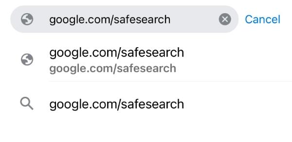 Bezpečné vyhledávání Google