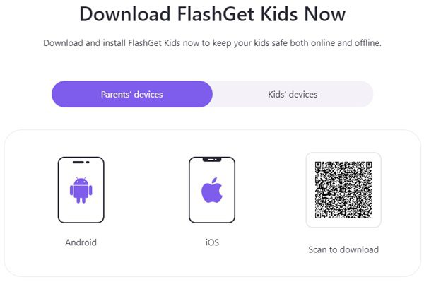 Download FlashGet Kids app