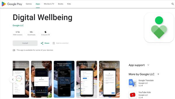 use Digital Wellbeing to block app on Android