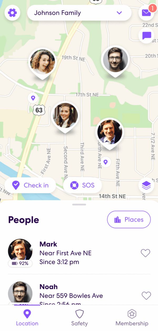 Life360 - iPhone 上の場所を追跡