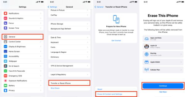 Setel ulang perangkat iOS