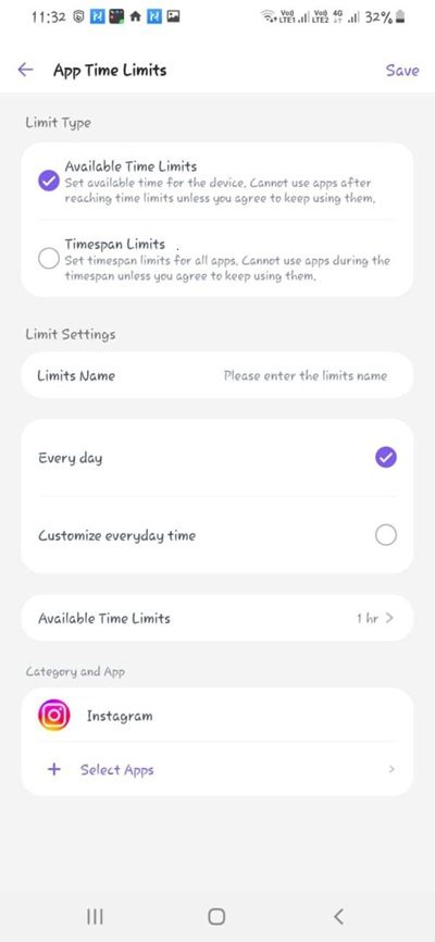 set time limits