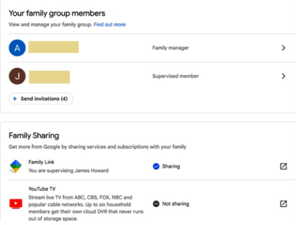 set up Google Family Link