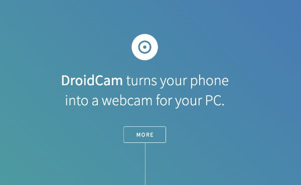 DroidCam, távoli Android kamera alkalmazás