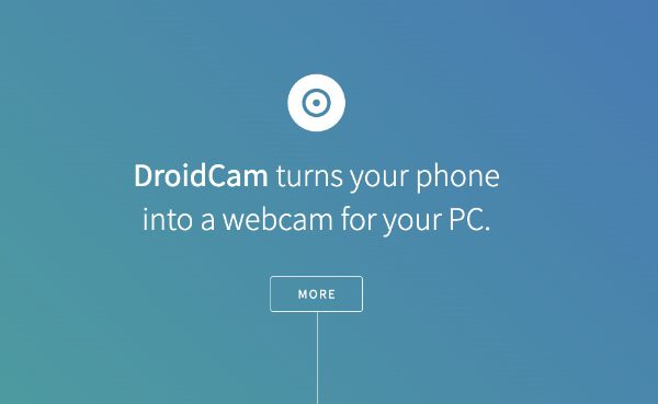 DroidCam、リモート Android カム アプリ