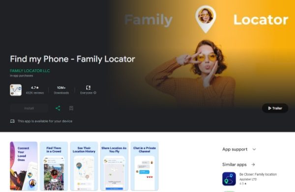 Family Locator - track Android from iPhone