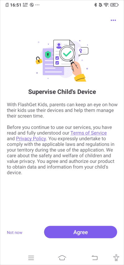supervise child's device