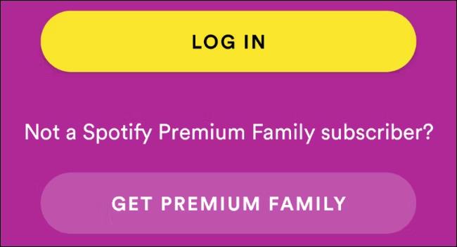 log in spotify kids